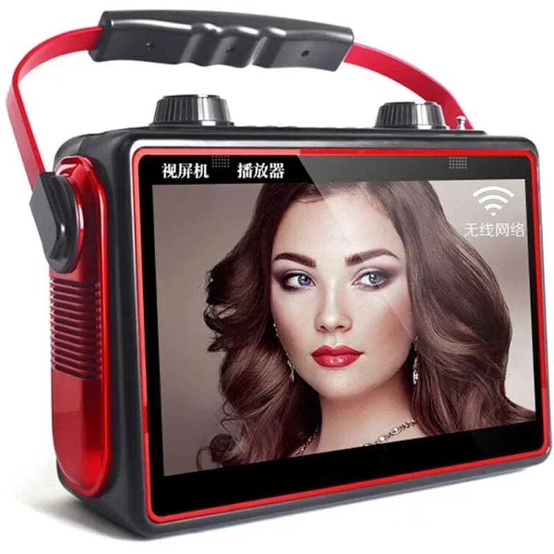 Altoparlante Bluetooth Wireless Portatile con Display HD, Lettore MP3 con Slot per Scheda TF e USB, Macchina Audio per Karaoke all'Aperto, Canto e Danza
