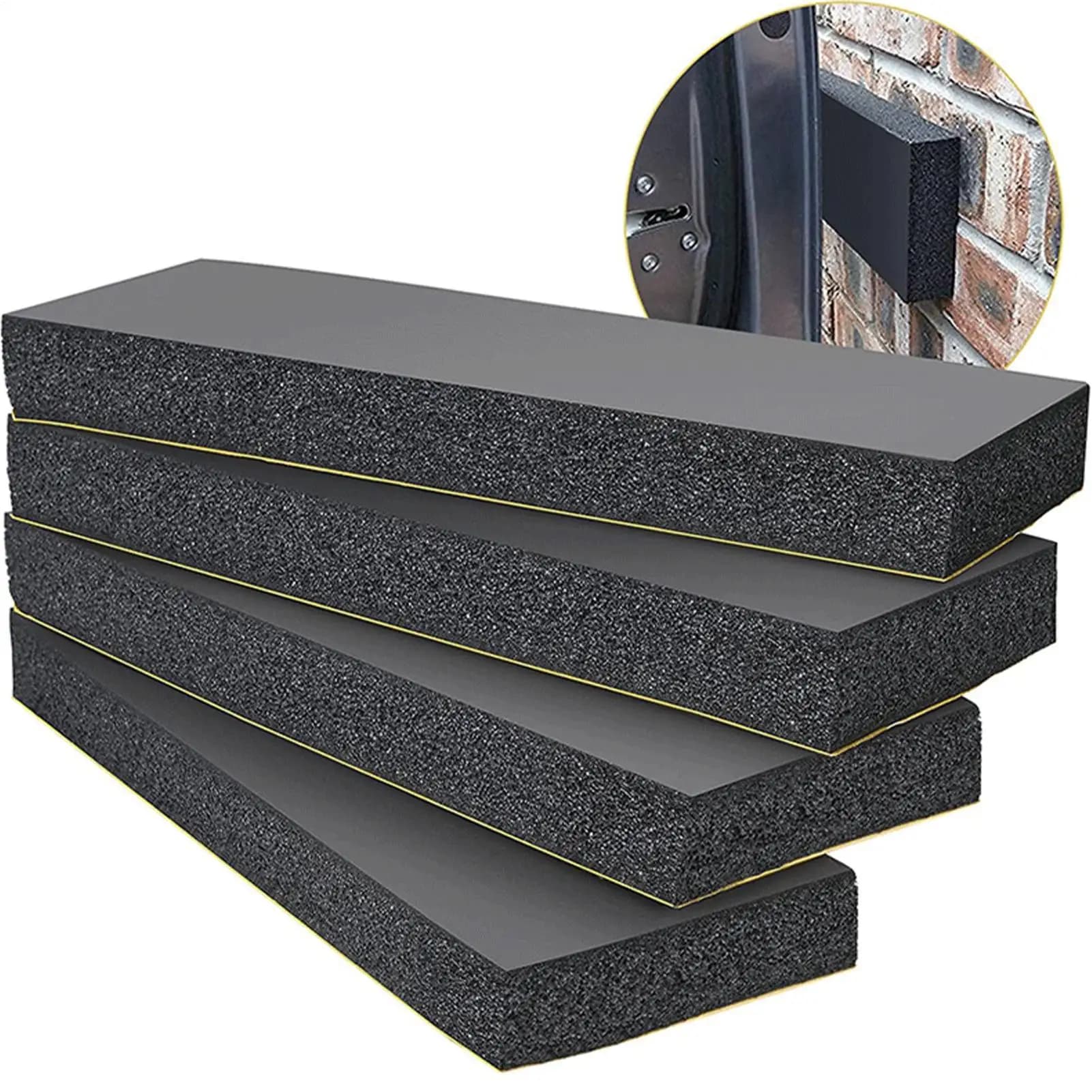 4-Piece Thick Self Adhesive Foam Wall Protector Anti-Collision Foam Padding Shock Absorbing Door Guard Durable Car Stopper Mat