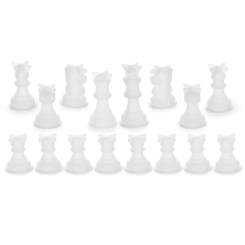 Chess Mold for Resin Silicone Chess Resin Mold Chess Crystal Epoxy Casting Molds for DIY Crafts Making Birthday Gift