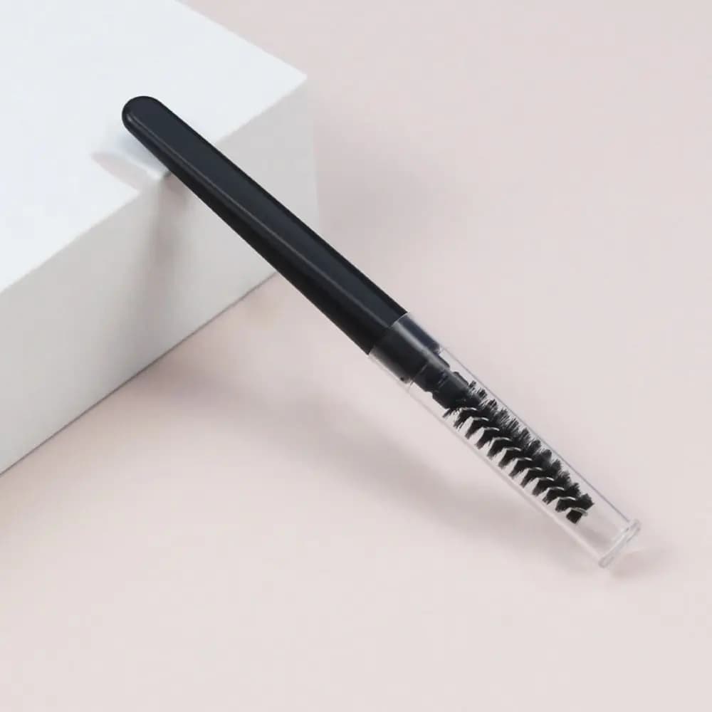 Set di Accessori per il Trucco Portatile con Copertura Antipolvere: Pennelli per Sopracciglia, Ciglia, Labbra ed Eyeliner