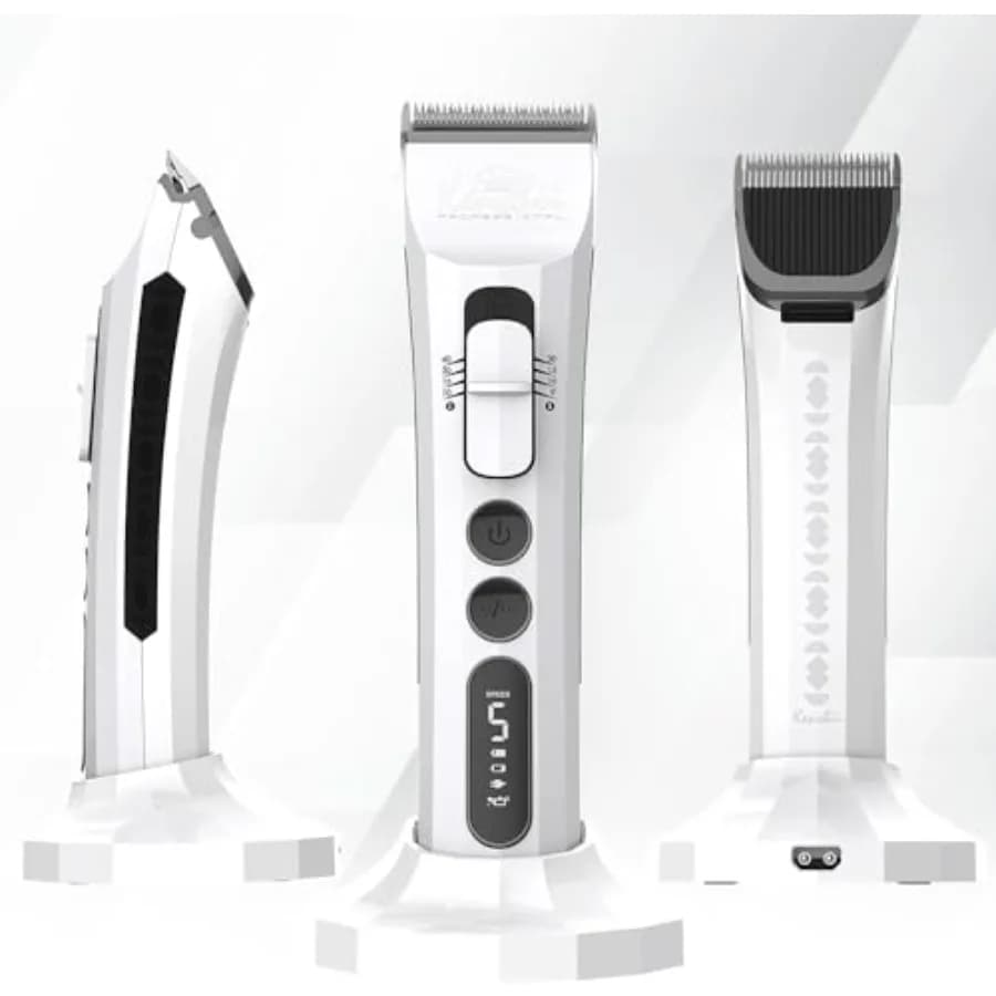 Tosatrice Flash per Cani 4-in-1 Digitale Senza Fili per la Toelettatura di Cani e Gatti, Tosatrice di Precisione per la Cura degli Animali Domestici