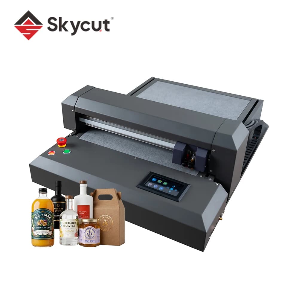 Skycut F3550-Pro Double Blades Desktop Small Flatbed Cutter Vinyl Die Cutting Machine with Ccd Camera