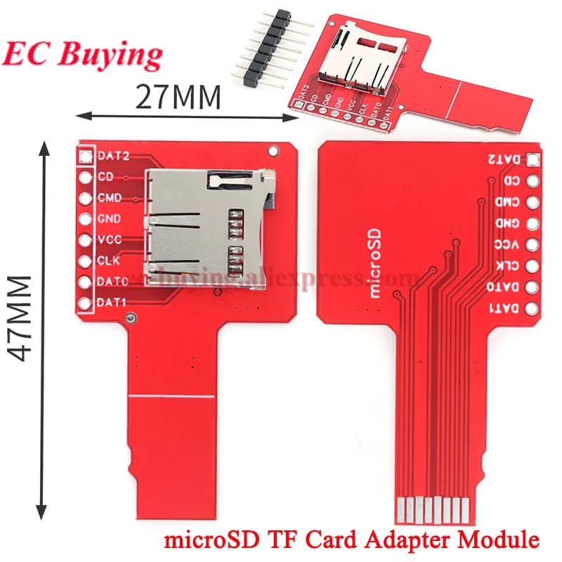 10 Pezzi/1 Pezzo Modulo Adattatore SPI per Scheda Micro SD TF, Scheda di Trasferimento microSD TF per Arduino