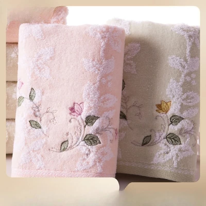 Asciugamano ricamato di lusso 100% cotone 68x34 cm Asciugamano da bagno per hotel da viaggio per uomo e donna Asciugamano per il viso domestico morbido super assorbente