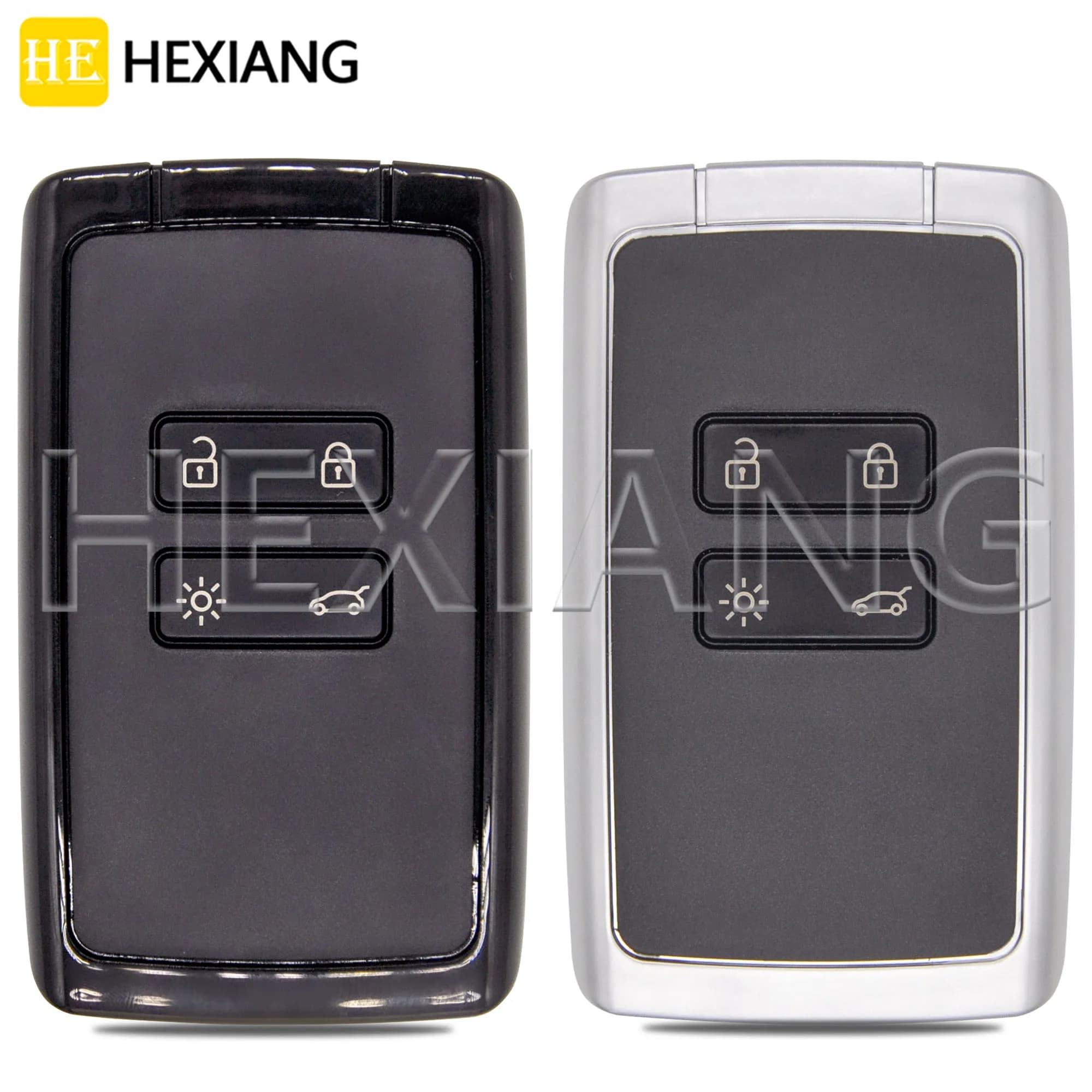 Guscio di Ricambio per Chiave Auto Smart Card con Telecomando per Renault Koleos Kadjar Megane Talisman Captur Espace Clio Scenic a 4 Pulsanti