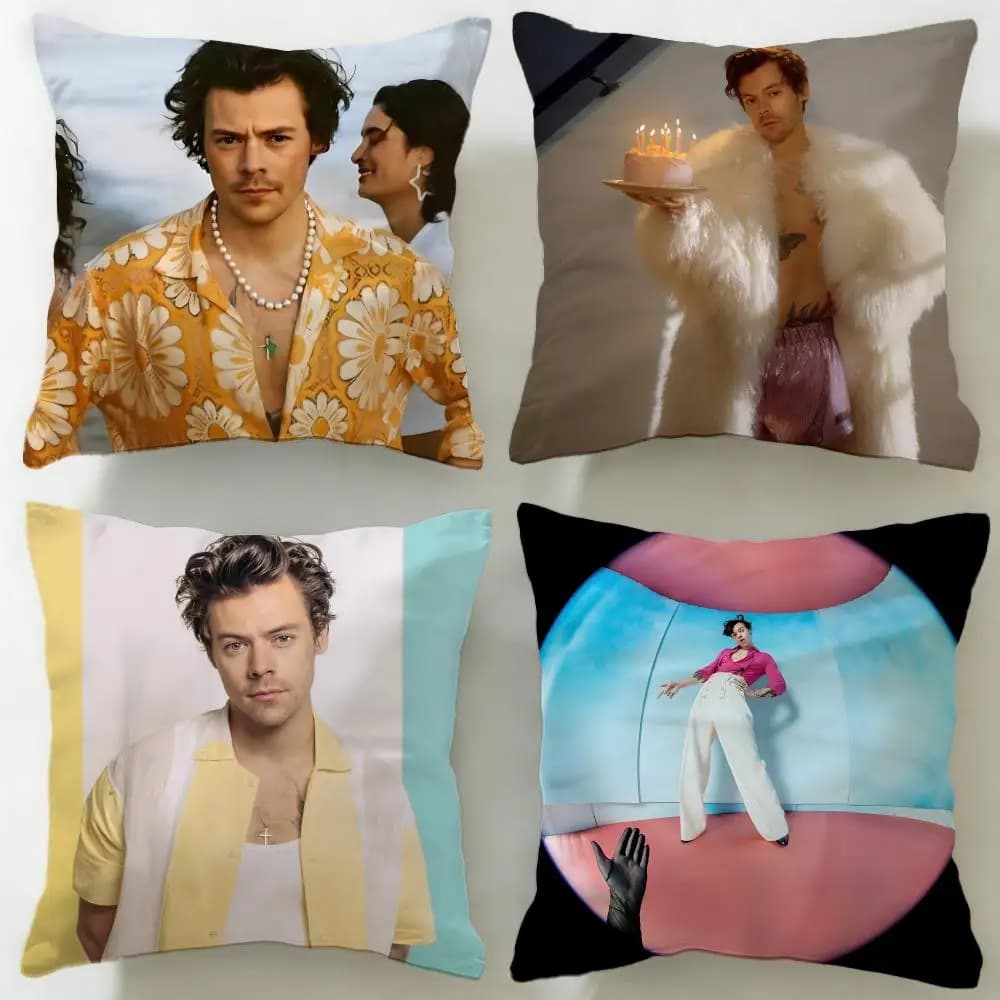Federa per cuscino di Harry Styles, artiste musicale, morbida e facile da lavare – versatile per divano, letto, viaggi e ufficio
