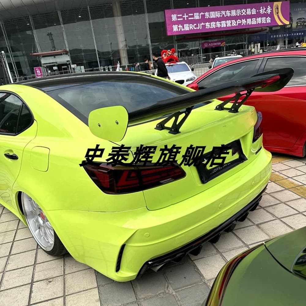 Baule posteriore Coperchio Boot Spoiler Ali Per Lexus IS250 IS300 IS350 IS F 2006-2013 Berlina GT Stile ABS di Alta Qualità Nero Lucido