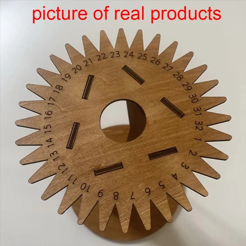 HGFLE-Weaving String With Wooden Handles DIY, Wood Braiding Disk For Friendship Bracelet Looms Slot Kit DIY Hand Rope Braiding