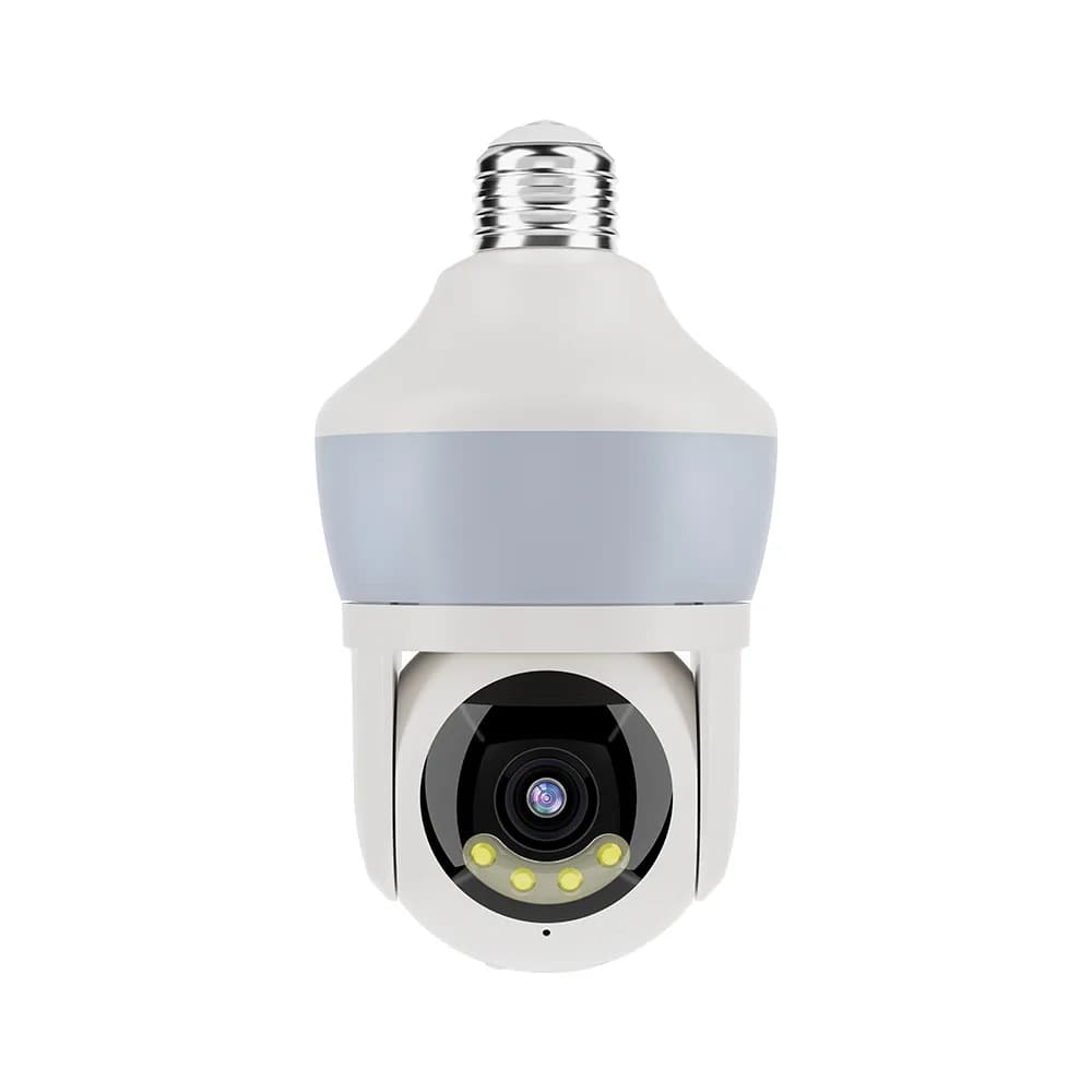 3MP 1296P Carecam APP Proiettore a colori E27 Wireless PTZ IP Dome Camera AI Rilevazione umanoide Sicurezza CCTV Baby Monitor