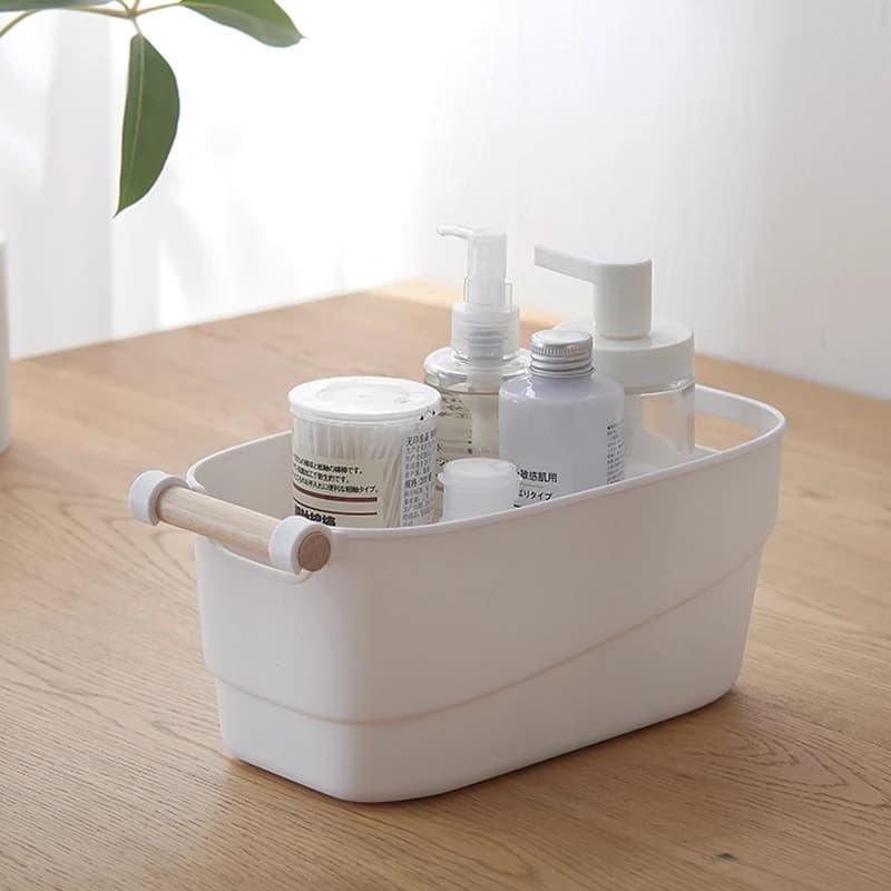 Japanese Sle Handled Storage Basket Beau Salon Nail Salon Organizer Box Desktop Storage Container Home Organization Tool
