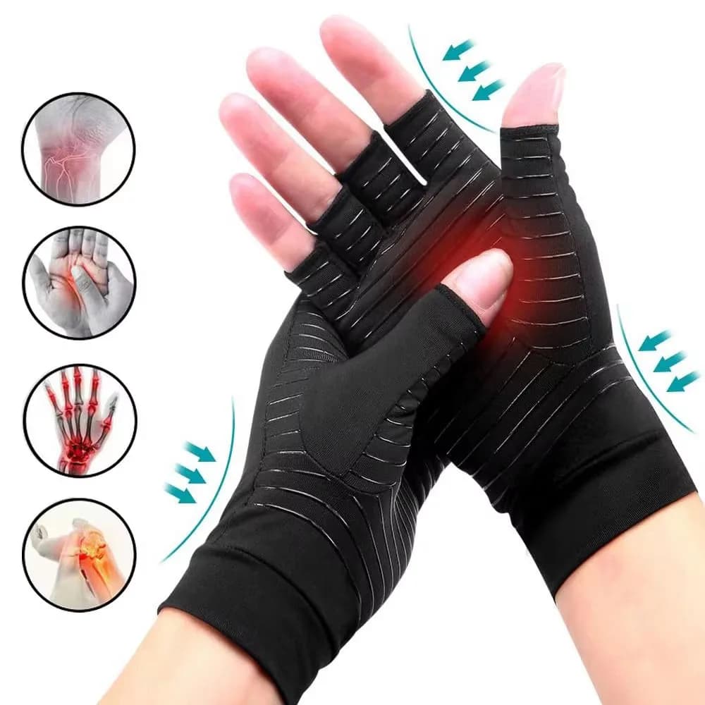 High elasticity magnetic compression gloves with wrist protection, suitable for cycling, sport, fitness, daily work gloves