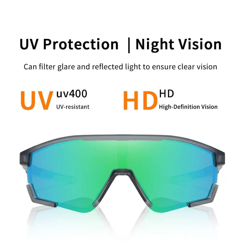 Reven Jate S17103 Occhiali da sole sportivi UV400 Occhiali da bici leggeri antiriflesso per uomo e donna Escursionismo Ciclismo
