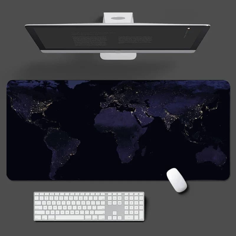 Tappetino per mouse aziendale Mappa del mondo Tappetino da scrivania Tappetino per mouse antiscivolo per giocatori di grandi dimensioni 400x900 Tappetini per computer portatile Accessori da gioco