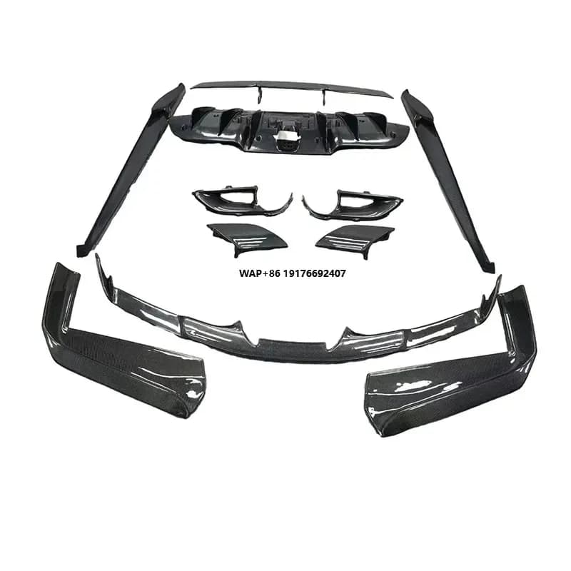 High Quality Full Set Carbon Fiber Body Kit for 488 GTB/Spider Front Lip Rear Diffuser Side Skirts Tail Spoiler Car Part