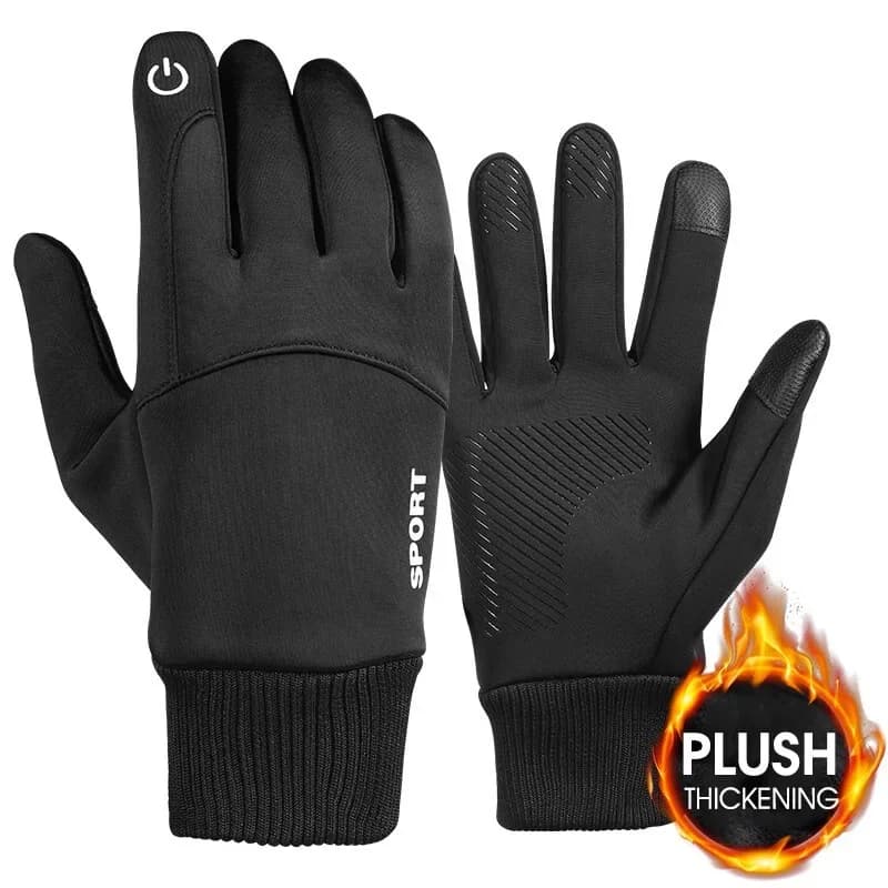Hot winter motorcycle gloves with whole fingers, waterproof, for motorcycle, ski, cycling, touchscreen, fleece