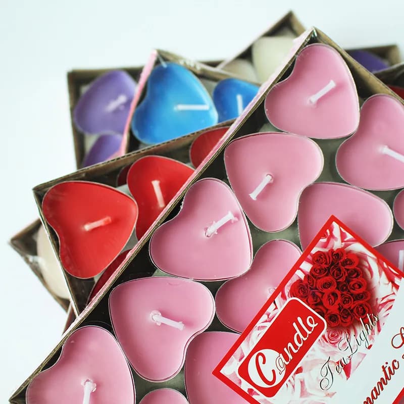 Set di Candele a Forma di Cuore, Luci Romantiche per Matrimoni, Compleanni, Anniversari, San Valentino, Decorazioni Fai-da-Te per Feste