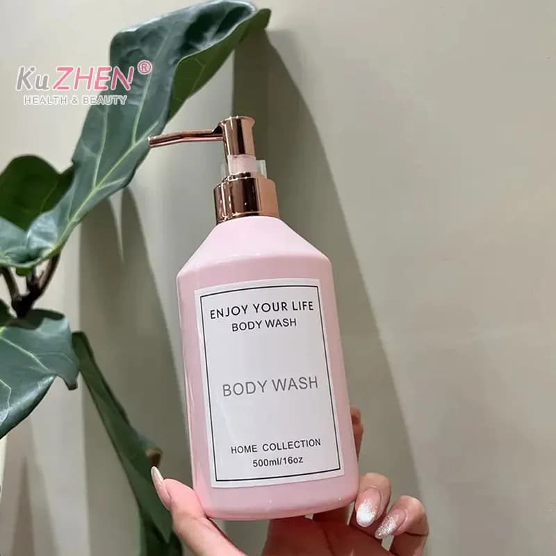 Bottiglie con pompa da 500 ml Decorazioni per il bagno Dispenser di sapone Shampoo balsamo riutilizzabile Dispenser per il lavaggio del corpo Bottiglia Contenitore per liquidi da bagno