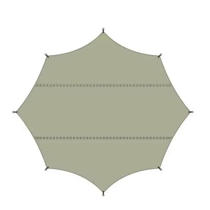 Tenda da campeggio a baldacchino per esterni, pergola a forma di disco per barbecue, ombreggiante, impermeabile, per quattro stagioni, con apertura automatica rapida, tenda per feste