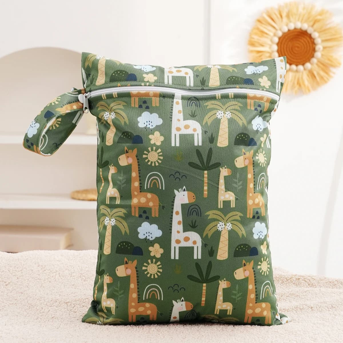2026 Nuovo Arrivo Lavabile Riutilizzabile Coperta Del Bambino di Stoccaggio Bagnato Asciutto Facile Da Trasportare Multifunzionale Borsa Da Viaggio Dimensioni 26x36 cm
