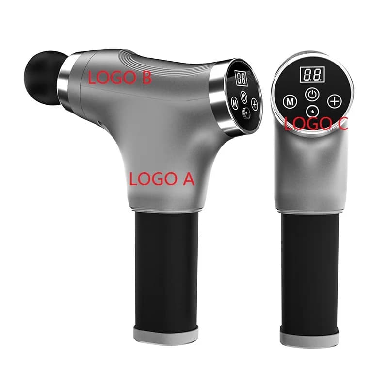 USB Rechargeable Cordless Massage Gun Deep Tissue Muscle Relaxation for Athletes for Outdoor Household Use Made of Plastic