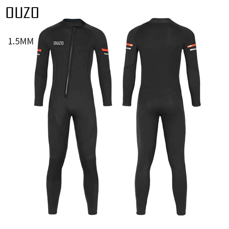 Muta da uomo in Neoprene lunga 1.5mm SBR materiale nuoto all'aperto surf muta alla deriva S-4XL tuta da Snorkeling integrata
