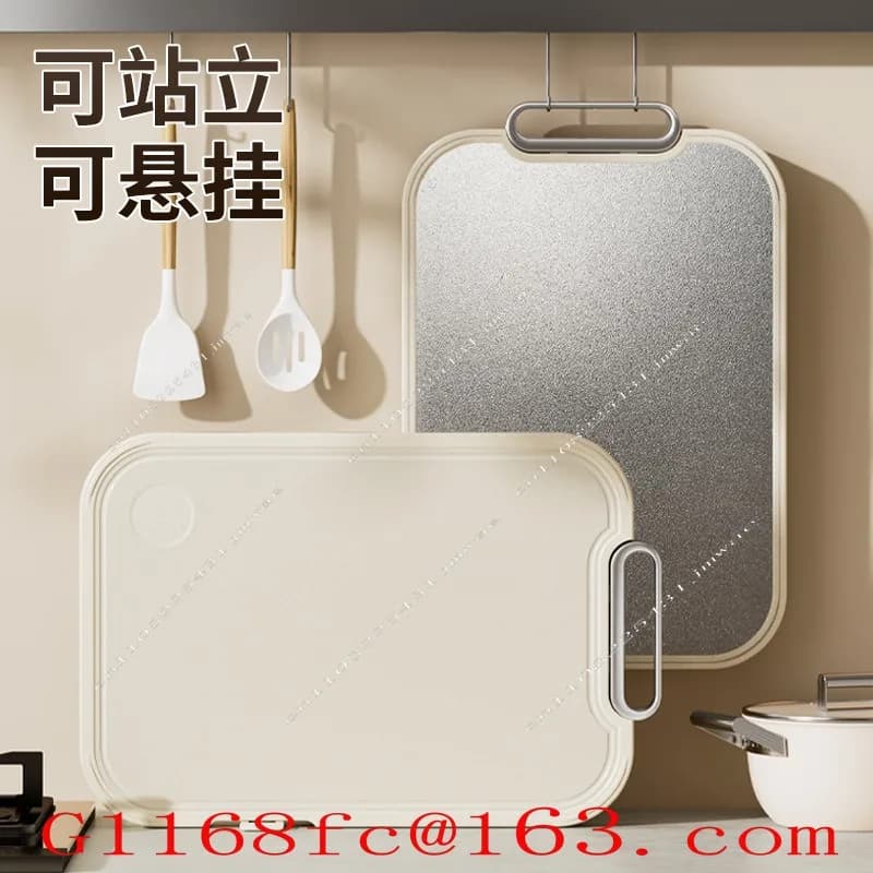 Pure Titanium Food-Grade Cutting Board - Double-Sided Anti-Mildew Antibacterial Kitchen Chopping Board