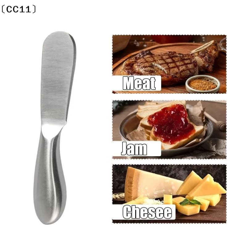 Stainless Steel Butter Cutter Cheese Jam Spreaders Cream Cutter Utensil Multifunction Butter Bread Knife Kitchen Gadget〔CC11〕