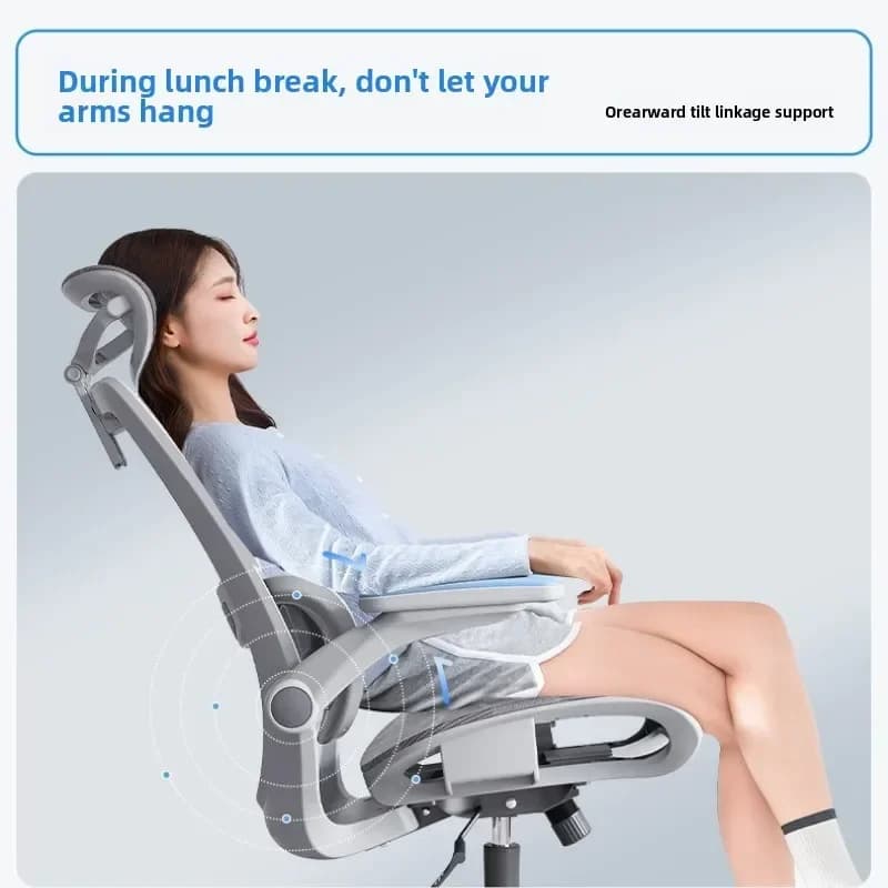 New Model Durable Ergonomic Chair Office Chair Waist Protection Computer Chair Gaming Chair Dormitory Back Seat
