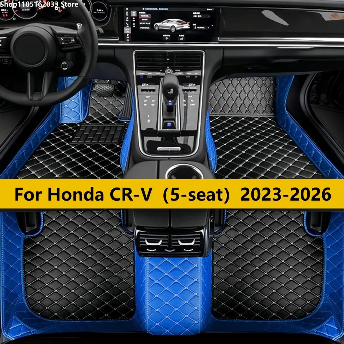 Tappetini Auto per Honda CR-V 2023 2024 2025 2026, Set Completo Antisporco, Tappeti e Moquette per Veicoli