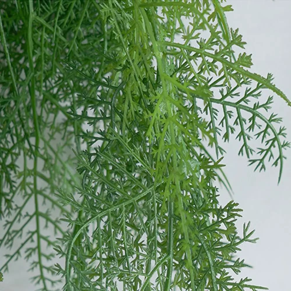 90cm Artificial Hanging Fern Plant Plastic Realistic Green Plant Leaves Elegant Fake Hanging Plants Home Garden Decor