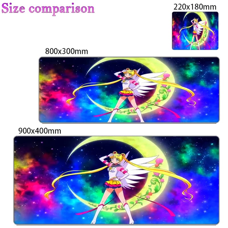 Tappetino per mouse S-Sailor M-Moon Anime Carpe Large PC Gamer Computer Mausepad Varmilo Tappetino per tastiera Accessori da gioco Tappetino da scrivania
