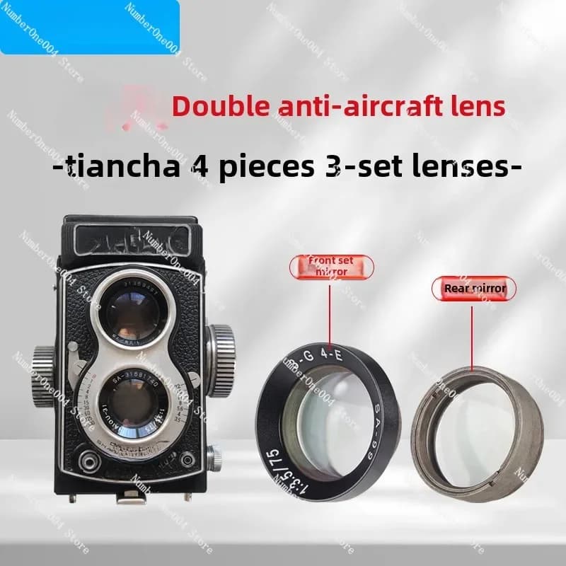Obiettivo tracciatore doppio riflesso adatto per tracciatore fotocamera doppio riflesso 4B/4A 4 pezzi 3 paia di lenti