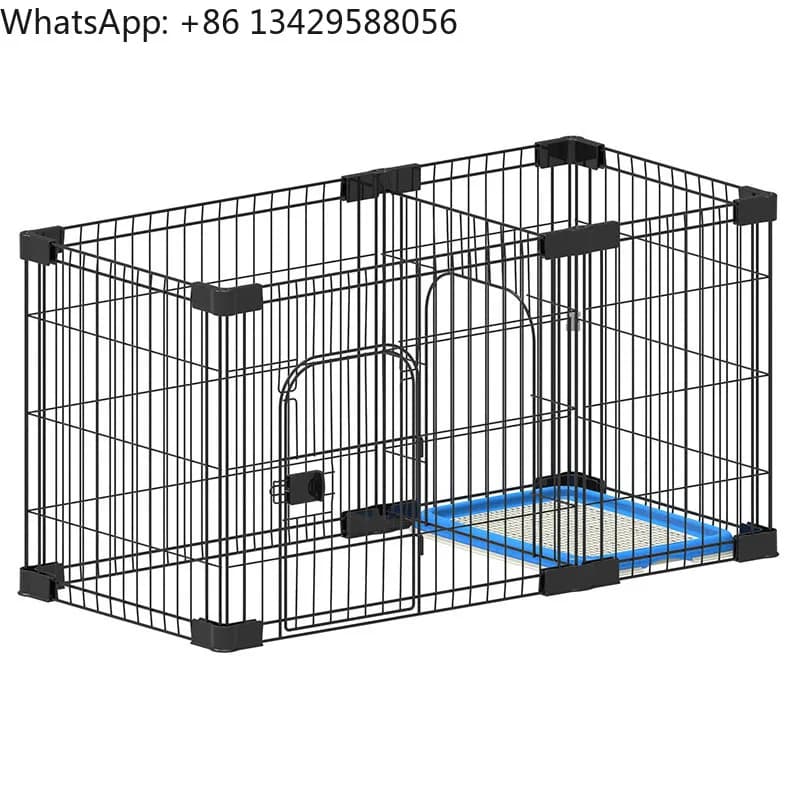 Carriers Cucciole Casse Recinzione Gabbia per cani Assemblare gratuitamente Gabbie pieghevoli pieghevoli per animali domestici