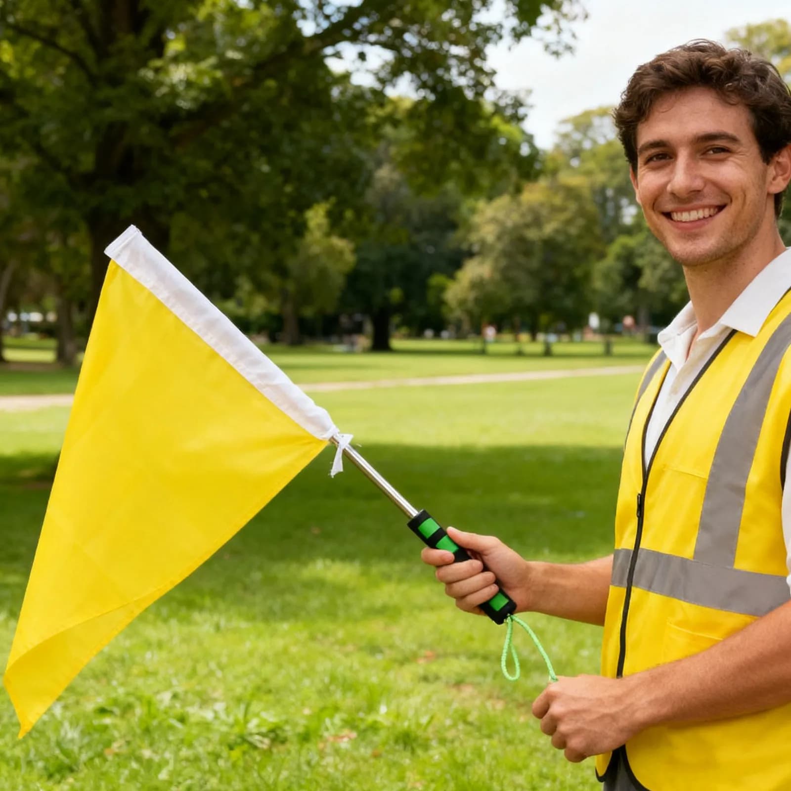1Set Handheld Flag Portable Telescopic Teaching Flagpole Stainless Steel Extendable Leader Guidance Outdoor Travel Group
