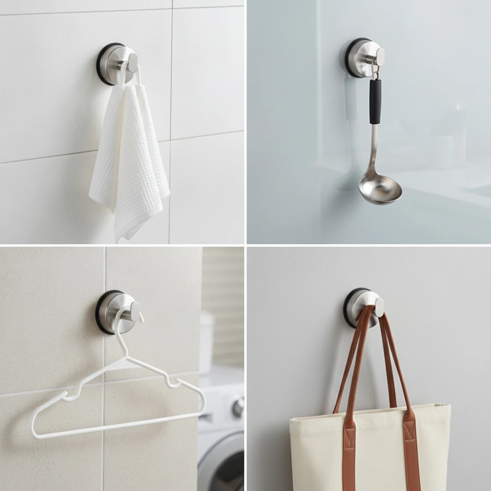 Suction Hooks Rustproof Suction Cup Hooks Damagedamageless Heavy Duty for Renters, Bathroom, Shower