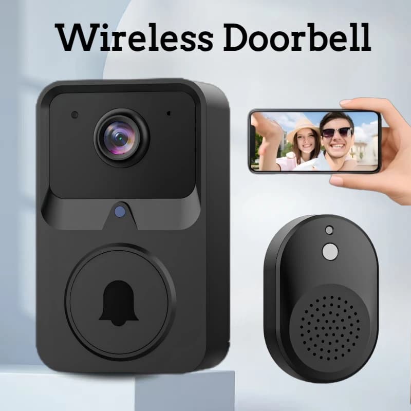 Campanello Telecamera Wifi Citofono domestico Video Spioncino digitale per porta Occhio Anello per visione notturna Campanello per porta Audio bidirezionale wireless in tempo reale