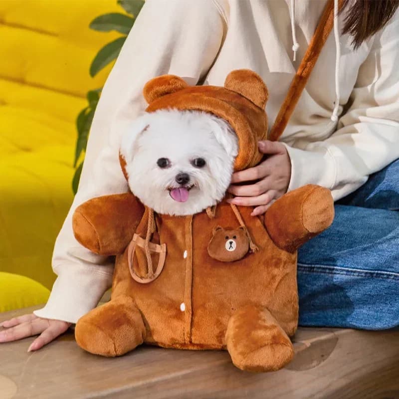 Borsa per cani Borsa per gatti Autunno e inverno Borsa a tracolla carina calda e antivento Zaino per gatti Articoli per animali domestici