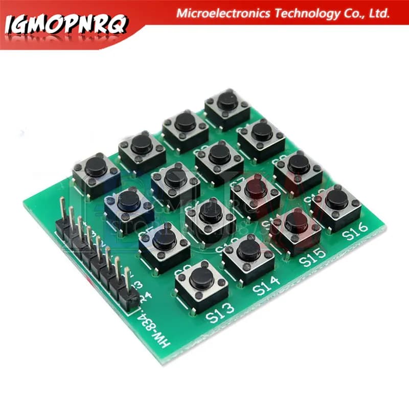 5 pcs 8pin 4*4 4x4 Matrix 16 keys keyboard button Breadboard module MCU for arduino DIY Kit