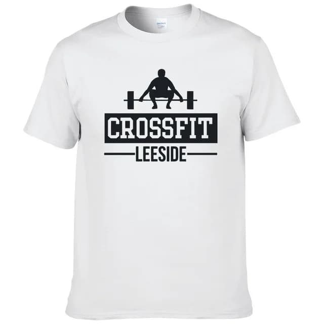 Crossfit Fitness puro cotone maglietta taglia ue maglietta da uomo firmata abbigliamento uomo comico