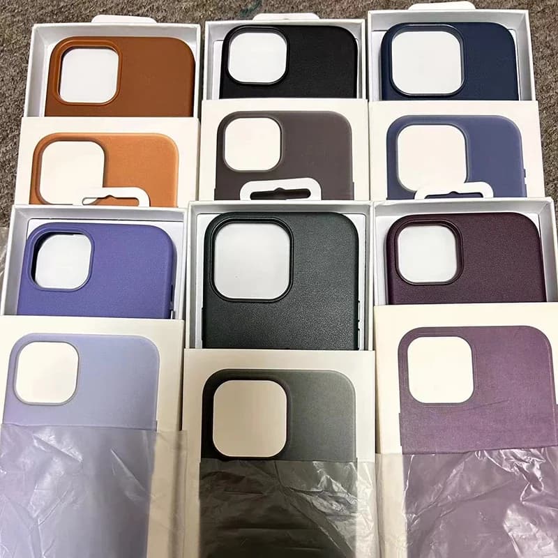 Official for Magsafe Leather Case for IPhone 18 17 16 Pro Max 15 14 13 Pro Max Orginal Magnetic Protective Cover Anti-drop Case