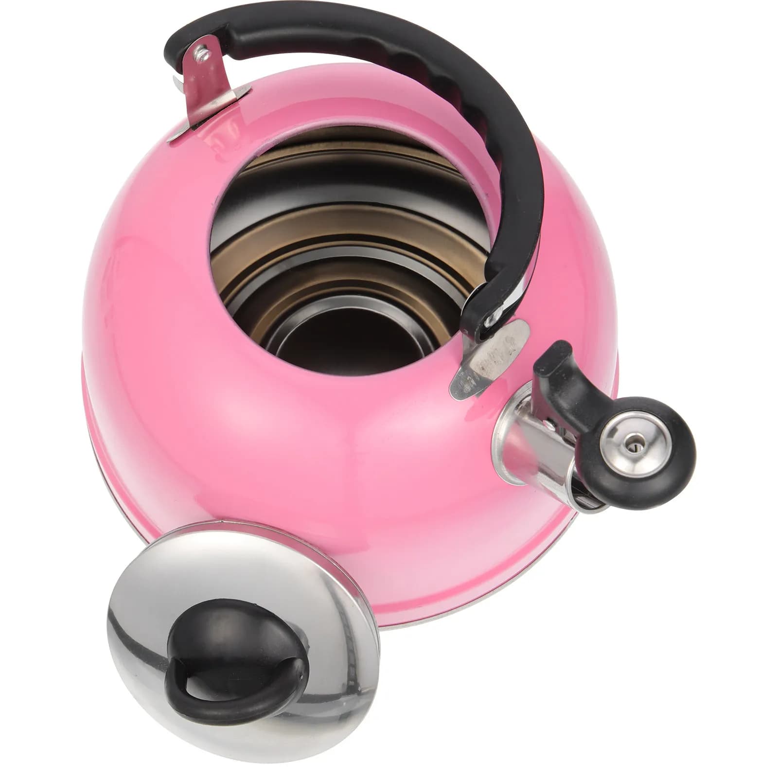 Bollitore Efficiente con Fischio in Acciaio Inox, Ideale per Viaggi, Campeggio, Casa e Cucina, Compatibile con Fornelli a Gas