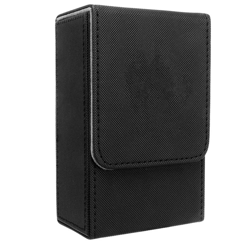 Tarot Storage Box With Sun Moon Design Large Size PU Leather Tarot Card Box For Universal Standard Size Tarot Cards Black