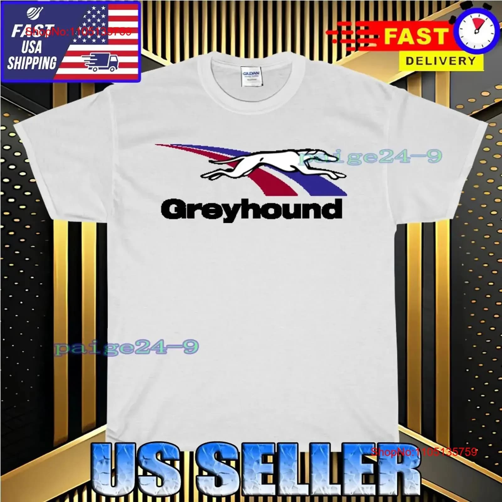 NUOVA CAMICIA GREYHOUND LINES LOGO T DIVERTENTE AMERICAN USA UNISEX TEE TAGLIA S 5XL vintage lavato unisex casual versatile allungato