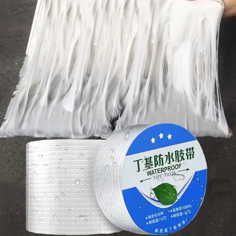 Forte nastro impermeabile Anti perdite foglio di alluminio adesivo nastri sigillanti butilici resistente alla temperatura Patch impermeabile riparazione crepa
