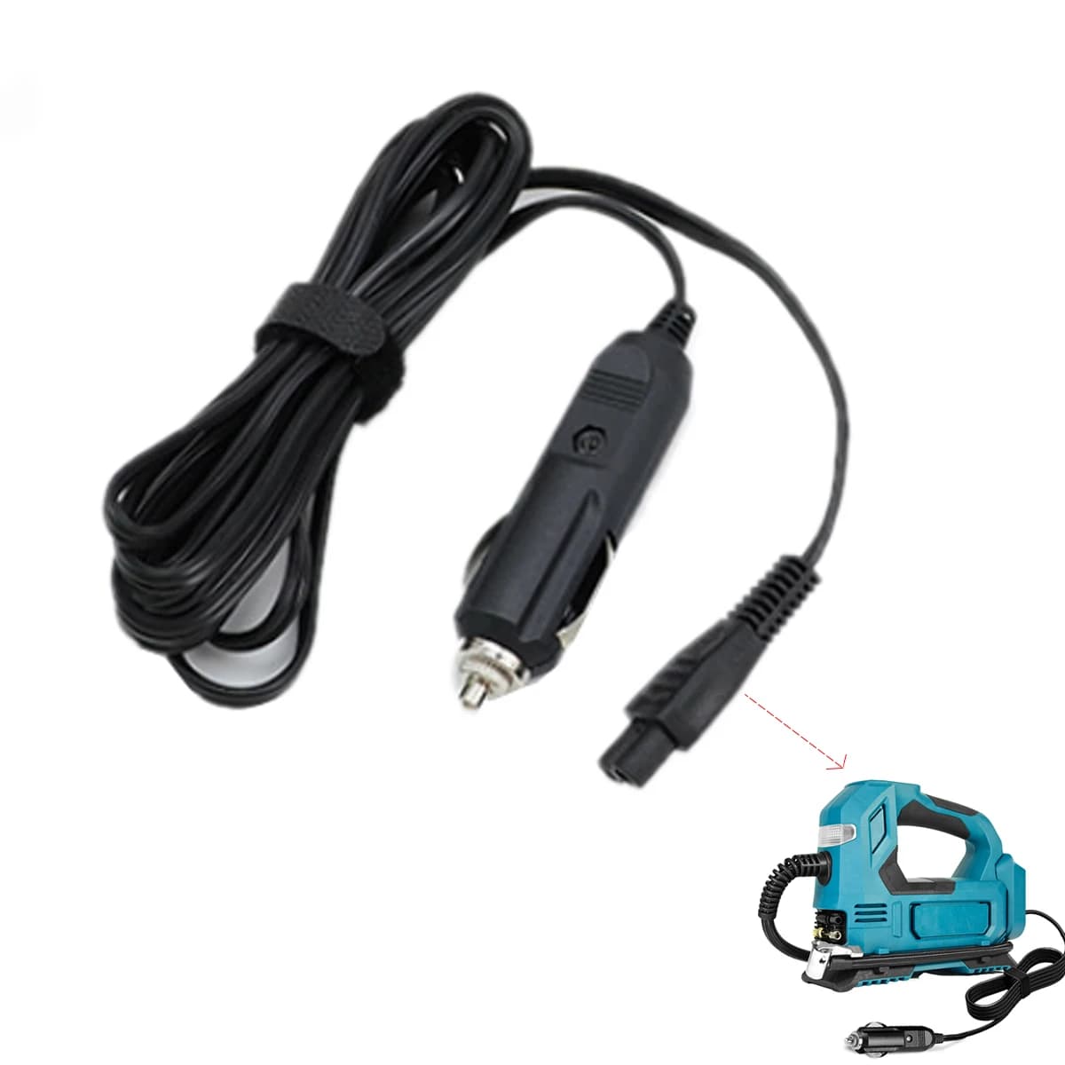 Linea di illuminazione per sigarette per compressore d'aria per gonfiaggio pneumatici WOBERICH