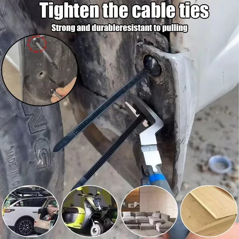 Fascette stringicavo universali in nylon resistente con fibbia, fissaggi auto, protezioni motore, pannelli sottoscocca, strumento di sostituzione viti