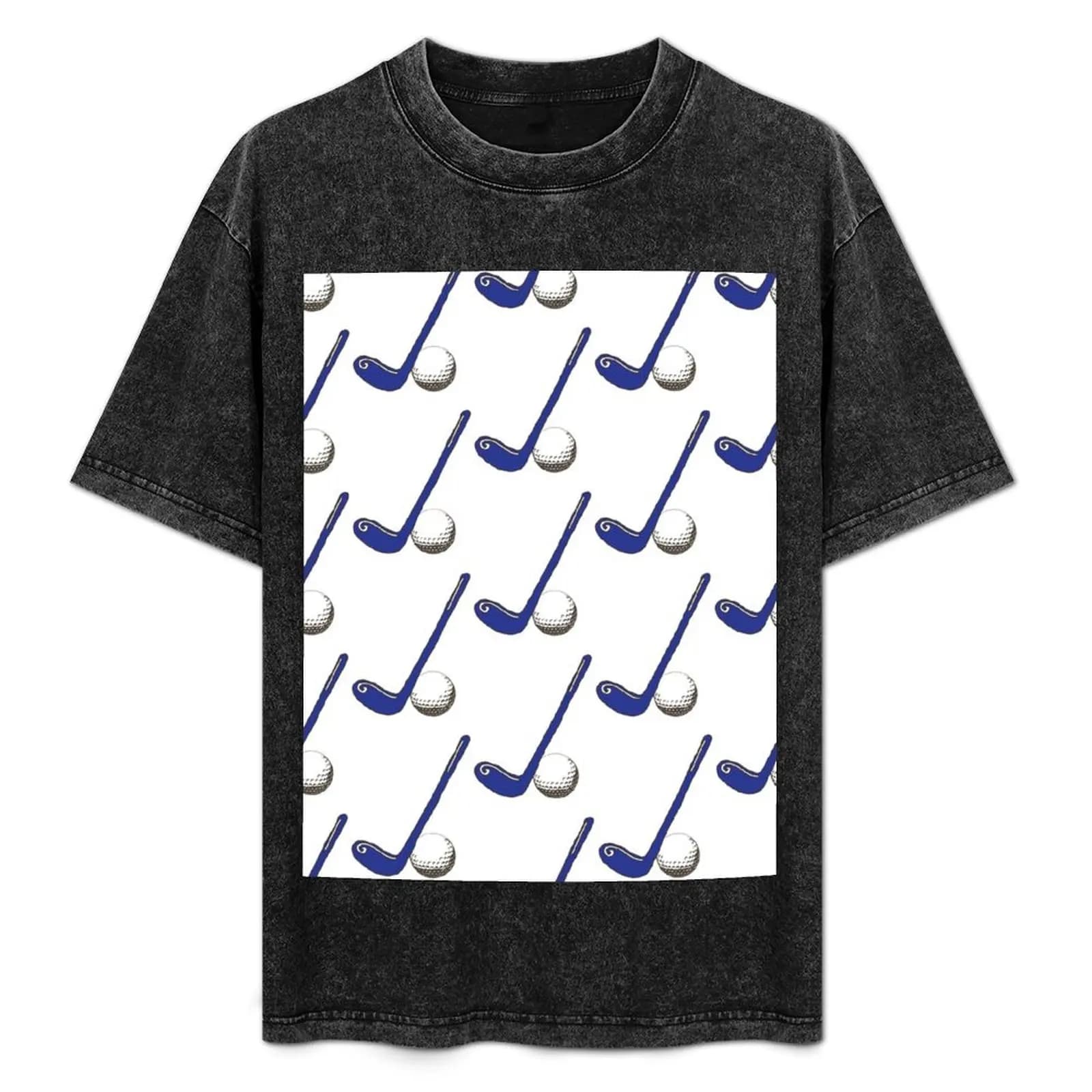 Golf. T-shirt con stampa pallina da golf, resistente alle macchie, casual