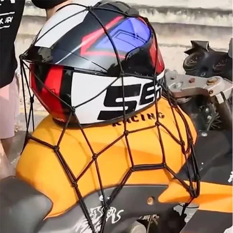 Rete per bagagli per moto Rete per casco Rete per serbatoio carburante Tasca per rete per casco per moto Tasca per riporre oggetti Rete per smistamento carico