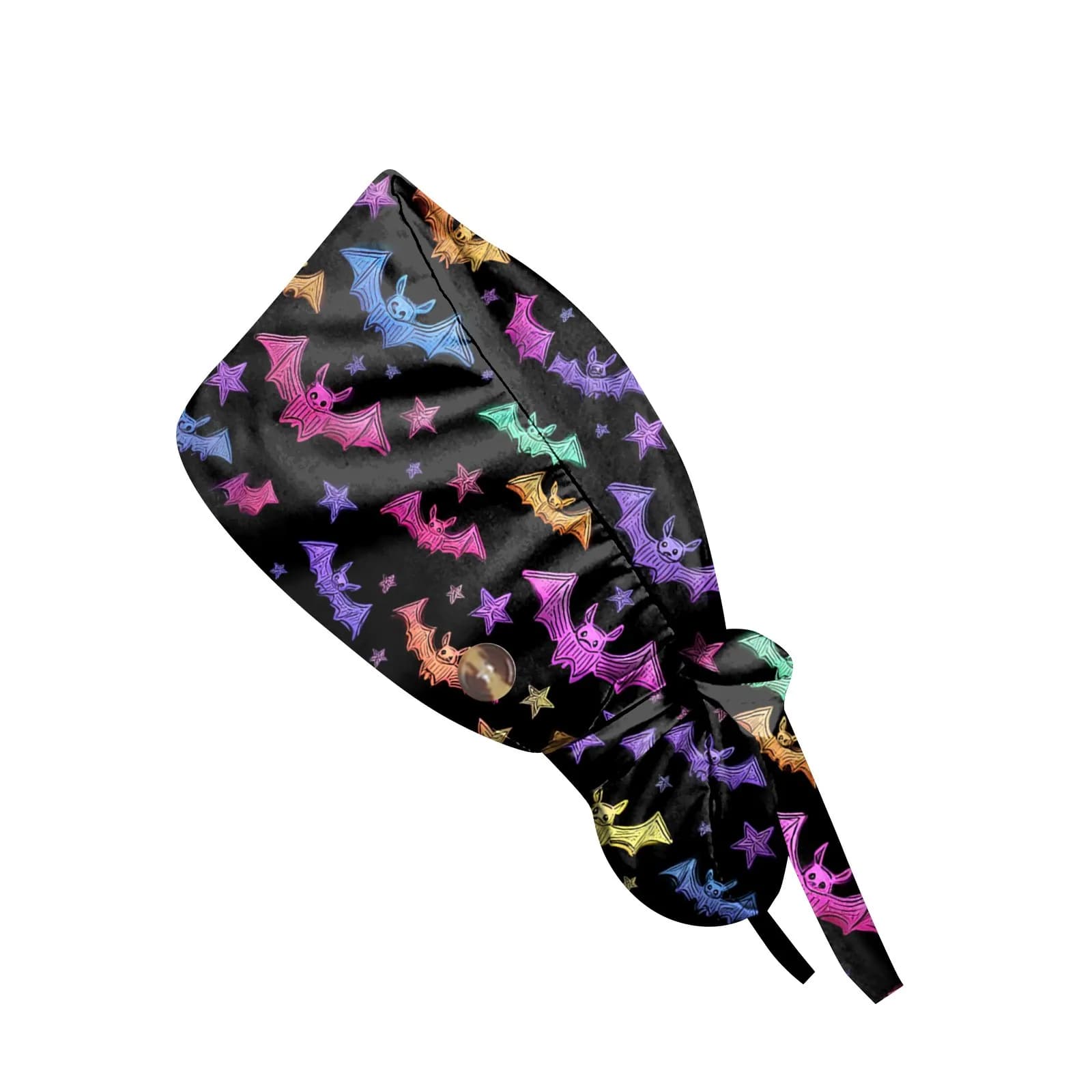 Cappello da lavoro con lacci con stampa di Halloween Berretti per scrub medico Donna Uomo Berretto chirurgico Dottore Infermiera Berretto infermieristico Clinica Veterinario Scrub Cappello