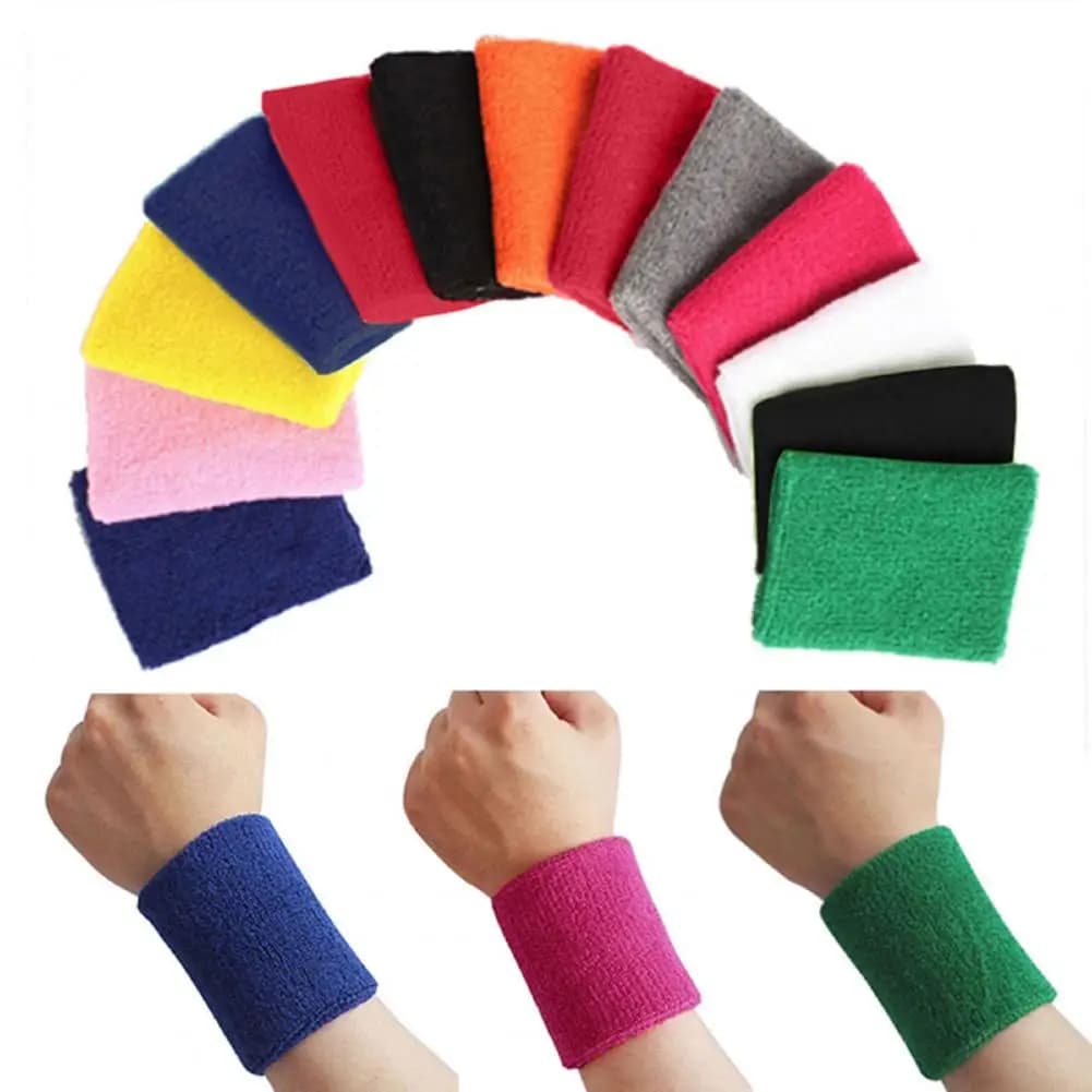1Pc sport ciclismo braccialetto polso Sweatband Tennis Wristband pallavolo palestra supporto per polso fascia per il sudore braccialetto asciugamano